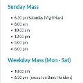 Mass Times